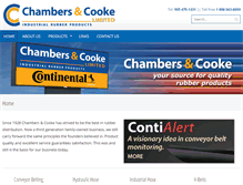 Tablet Screenshot of chamberscooke.com